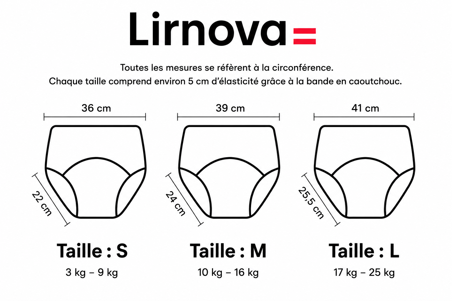 Guide des tailles Lirnova